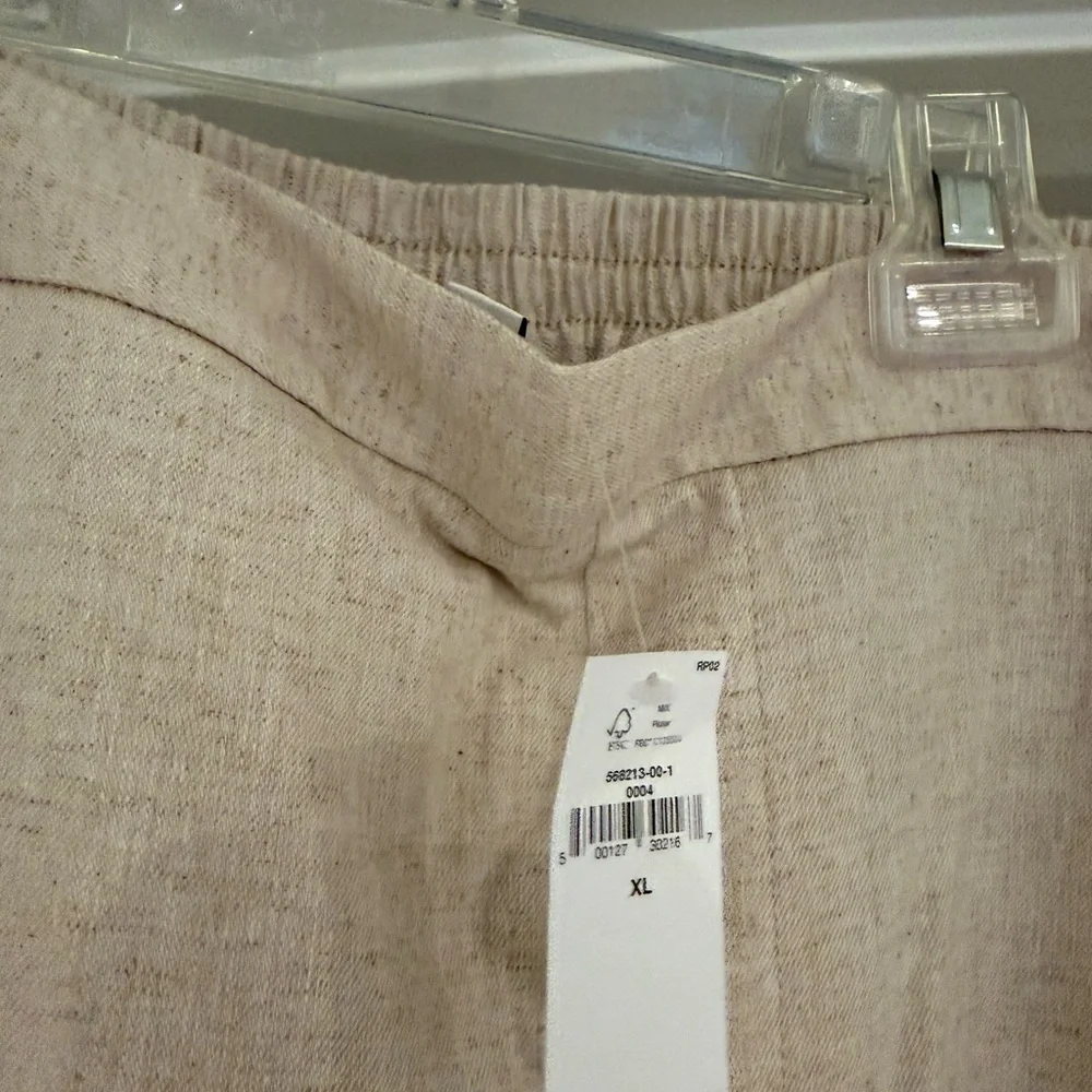 NWT Banana Republic Linen Cropped Pants - Picture 1 of 7